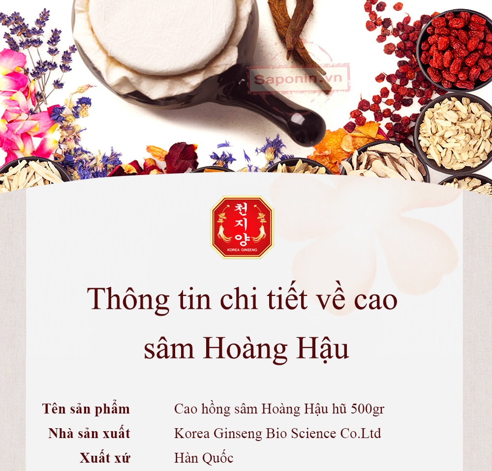bán cao hồng sâm hoàng hậu