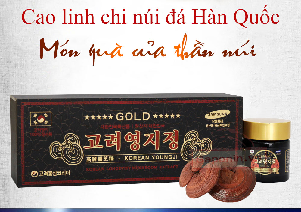 Bán cao linh chi hộp gỗ đen