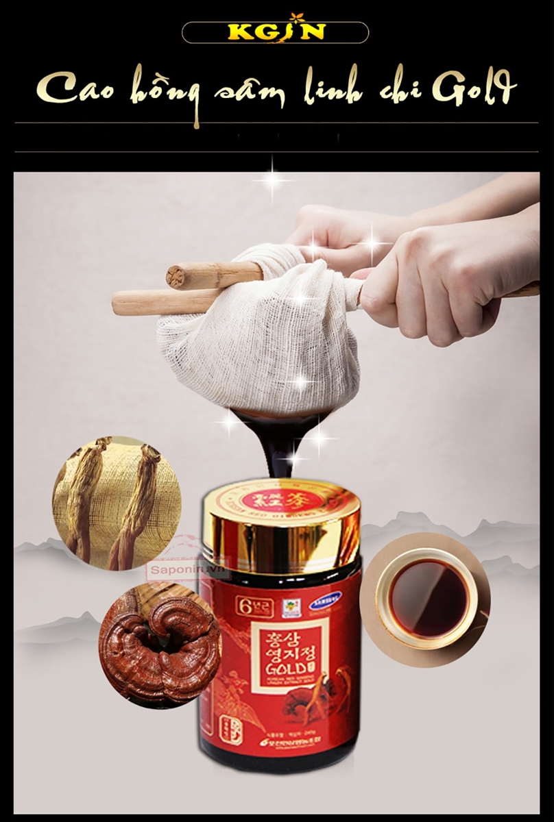 Cao hồng sâm linh chi