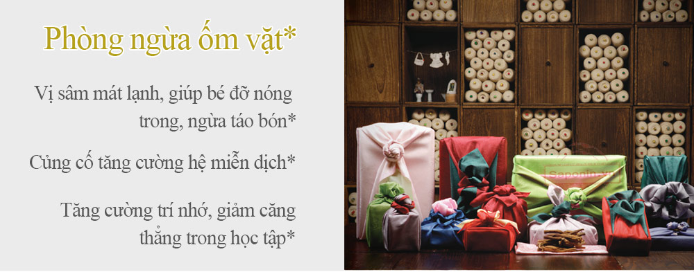 công dụng của hồng sâm đối với trẻ em