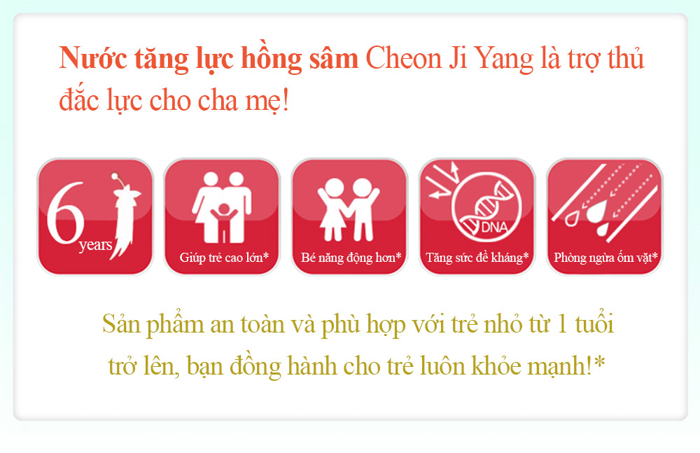 hồng sâm cho trẻ em