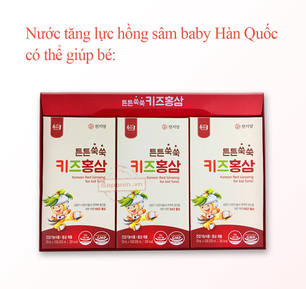 Hồng sâm baby dạng gói nước