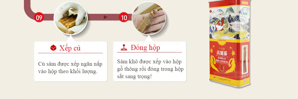 Sâm khô hộp thiếc 600g