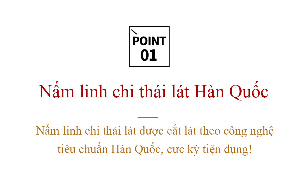 Nấm linh chi thái lát