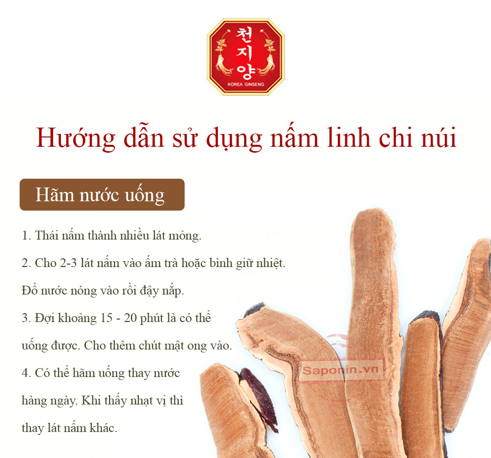 Cách dùng nấm linh chi khô
