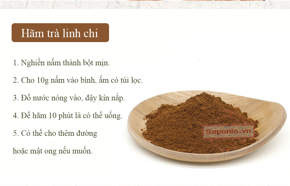 Nấu nước linh chi uống